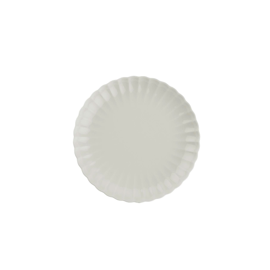 Juego de vajilla de 27 piezas blanca/porcelana