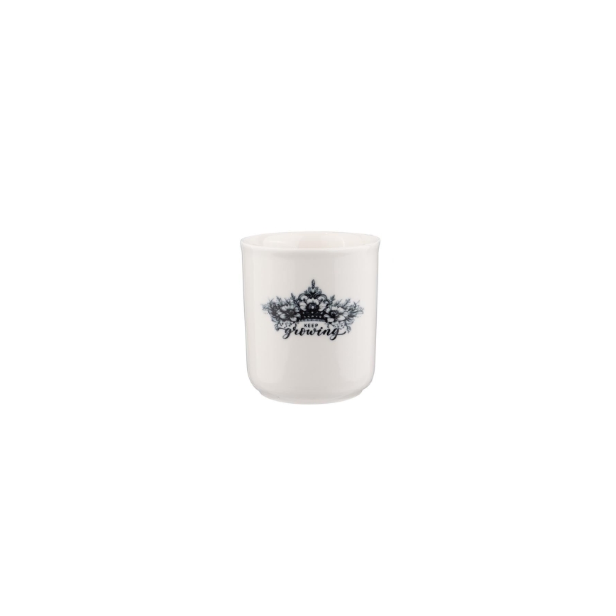 Juego de vajilla de 4 piezas negro/blanco/porcelana