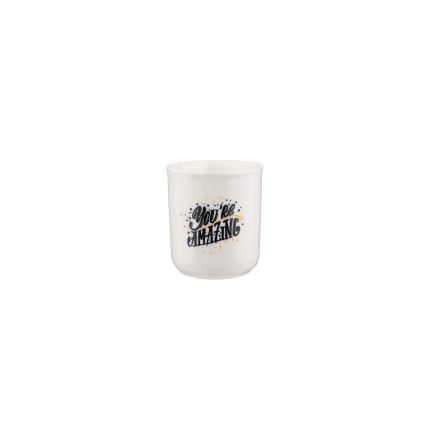 Juego de vajilla de 4 piezas, porcelana, negro/blanco
