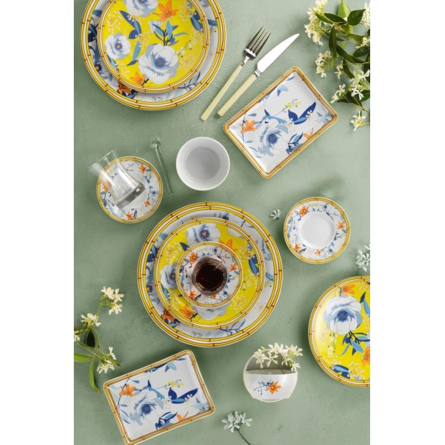 Juego de vajilla de 50 piezas multicolor/porcelana