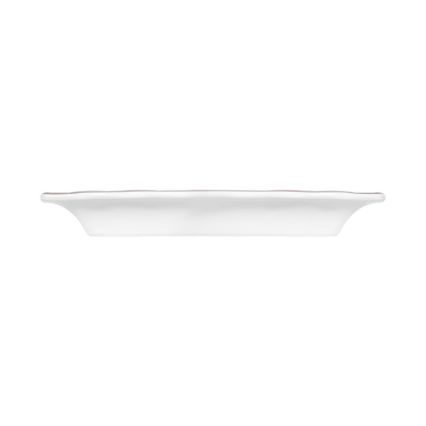 Juego de vajilla de 53 piezas blanco/plata/porcelana