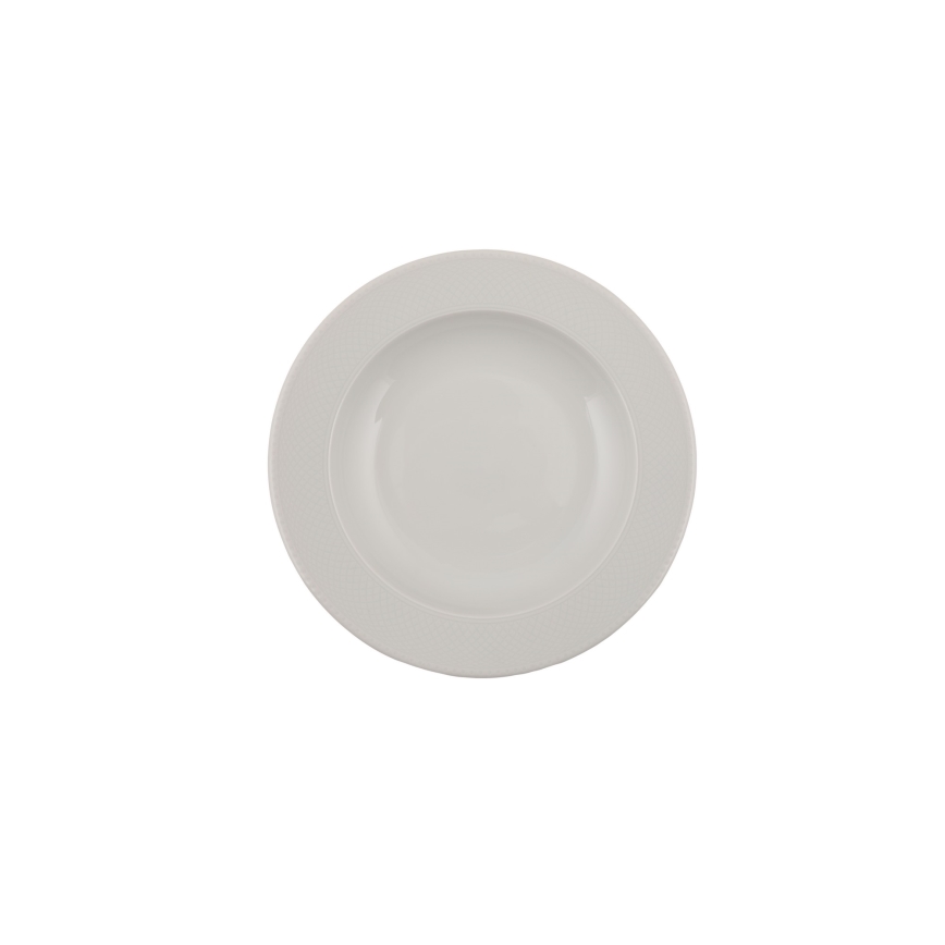 Juego de vajilla de 53 piezas, blanco/porcelana
