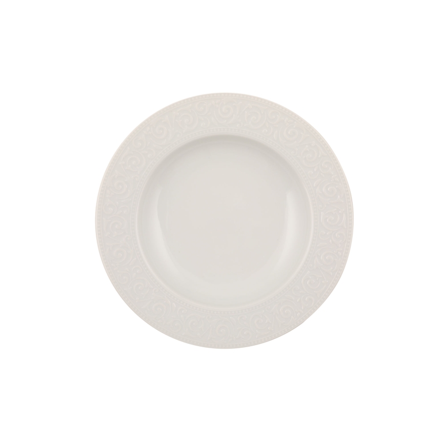 Juego de vajilla de 53 piezas, blanco/porcelana
