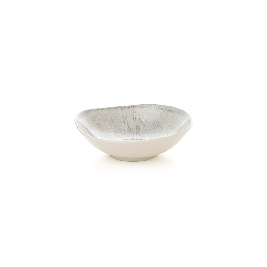 Juego de vajilla de porcelana gris, 24 piezas