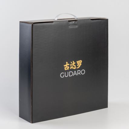 Gudaro - Juego de 5 cuchillos de cocina MIYABI de acero Damasco + soporte para cuchillos y tijeras para aves