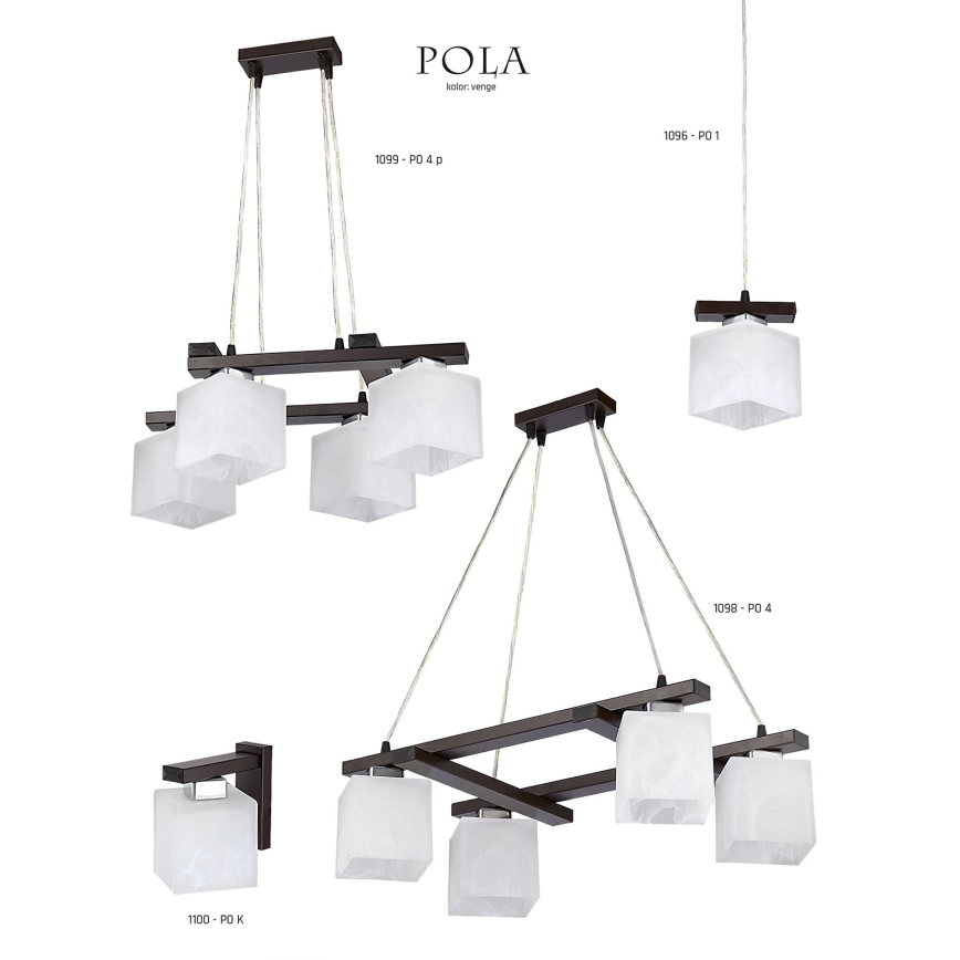 Jupiter 1097 - PO 3 - Lámpara colgante POLA 3xE27/60W/230V