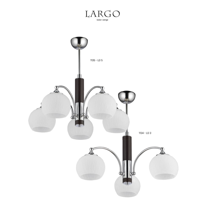 Jupiter 1134 - LO 3 - Lámpara colgante LARGO 3xE27/60W/230V