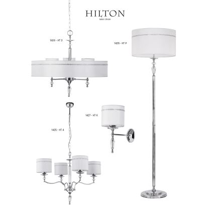 Jupiter 1426- Lámpara colgante HILTON 6xE27/60W/230V