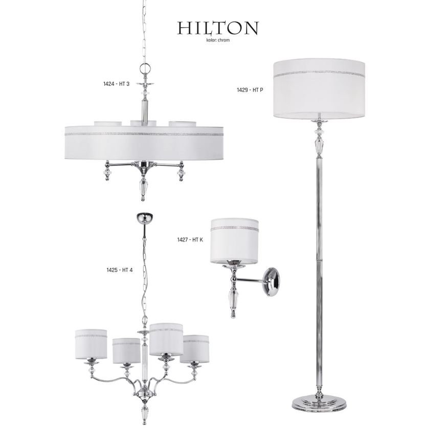 Jupiter 1428 - Lámpara de mesa HILTON 1xE27/60W/230V