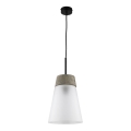 Jupiter 1651 - Lámpara colgante DOMINO 1xE27/60W/230V blanco
