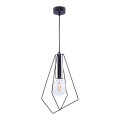 Jupiter 1661 - Lámpara colgante KAIR 1xE27/60W/230V negro/cromo brillante