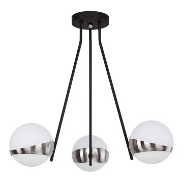 Jupiter 1714 - Lámpara colgante ELFA 3xE14/40W/230V cromo brillante