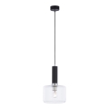 Jupiter 1855 - VA1 - Lámpara colgante VANES 1xE27/60W/230V cromo brillante/negro