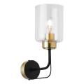 Jupiter 1883 - Lámpara de pared CERES 1xE27/15W/230V dorada/negra
