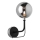 Jupiter 1889 - Aplique de pared ERIS 1xG9/14W/230V cromo mate/negro/gris ahumado