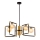 Jupiter 1984 - Lámpara colgante IBRA 5xG9/10W/230V negro/dorado/beige