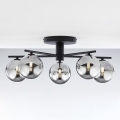 Jupiter 2048 - Lámpara de techo de montaje en superficie PRATO 5xG9/14W/230V negro/gris ahumado