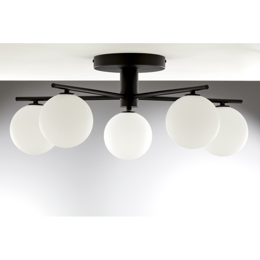 Jupiter 2049 - Lámpara de techo de superficie PRATO 5xG9/14W/230V negro/blanco