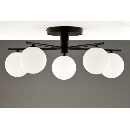 Jupiter 2049 - Lámpara de techo de superficie PRATO 5xG9/14W/230V negro/blanco