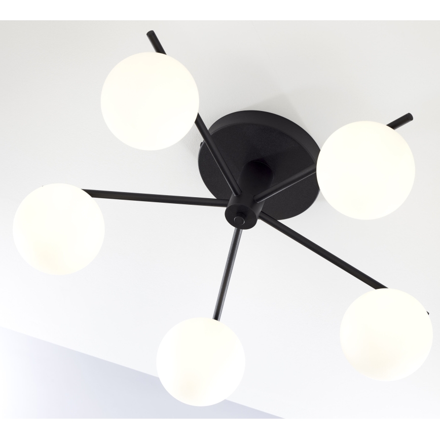 Jupiter 2049 - Lámpara de techo de superficie PRATO 5xG9/14W/230V negro/blanco
