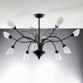 Jupiter 2056 - Lámpara colgante con barra GLORIOSA 10xG9/14W/230V negra