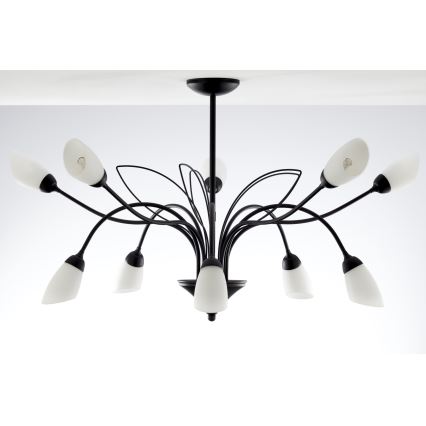 Jupiter 2056 - Lámpara colgante con barra GLORIOSA 10xG9/14W/230V negra