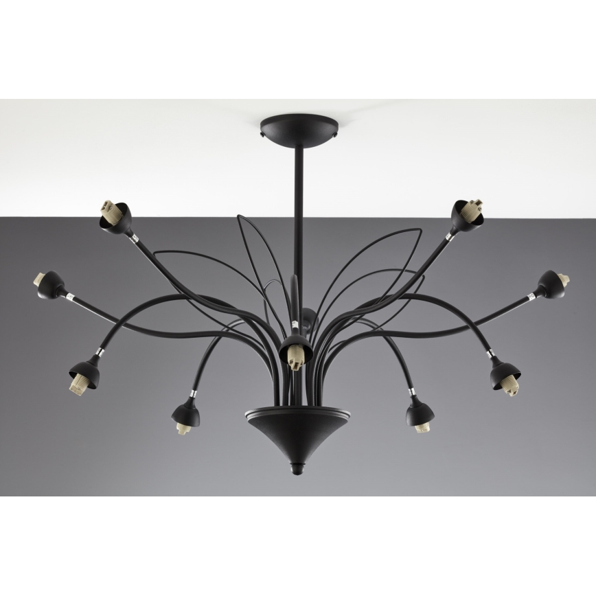 Jupiter 2056 - Lámpara colgante con barra GLORIOSA 10xG9/14W/230V negra