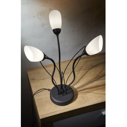 Jupiter 2065 - Lámpara de mesa GLORIOSA 3xG9/14W/230V negra