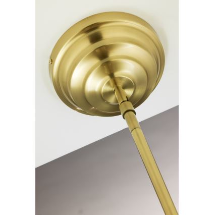 Jupiter 2074 - Lámpara de techo con varilla PLATINO 3xE27/15W/230V verde/dorado