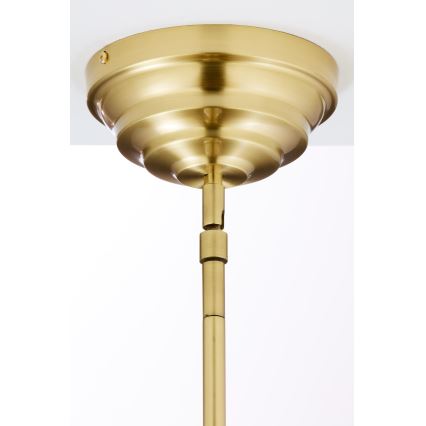 Jupiter 2074 - Lámpara de techo con varilla PLATINO 3xE27/15W/230V verde/dorado