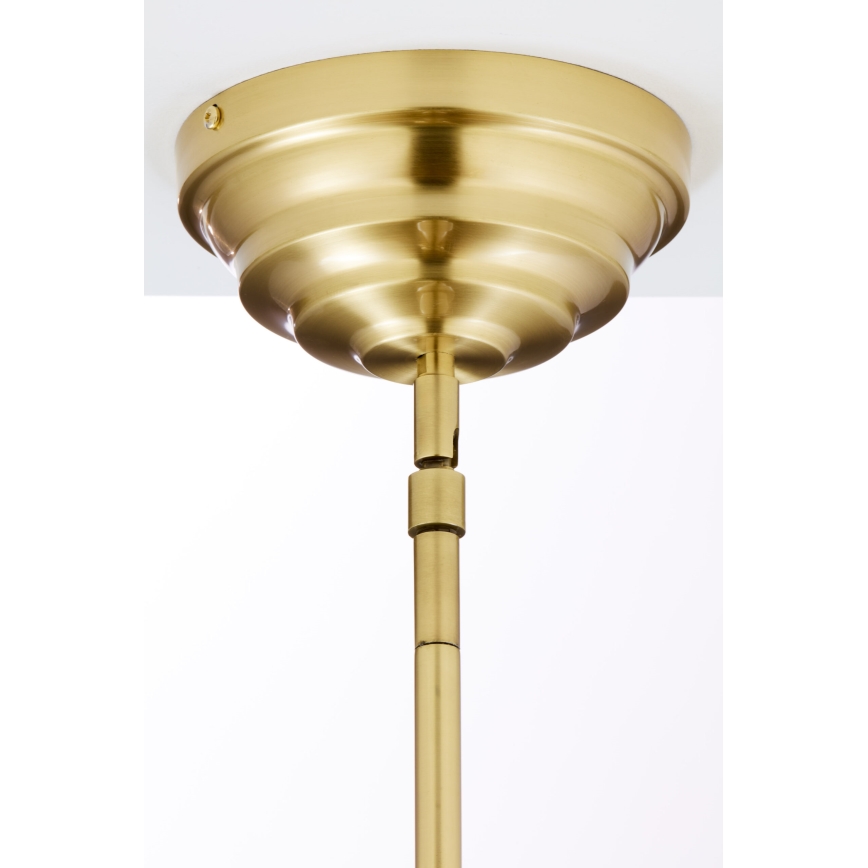Jupiter 2074 - Lámpara de techo con varilla PLATINO 3xE27/15W/230V verde/dorado
