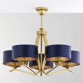 Jupiter 2114 - Lámpara de techo con barra KASZMIR 5xE27/15W/230V azul/dorado