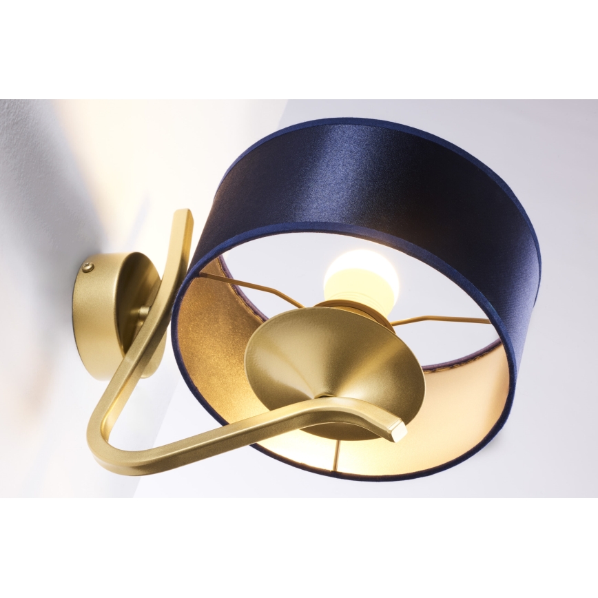 Jupiter 2115 - Lámpara de pared KASZMIR 1xE27/15W/230V azul/dorado