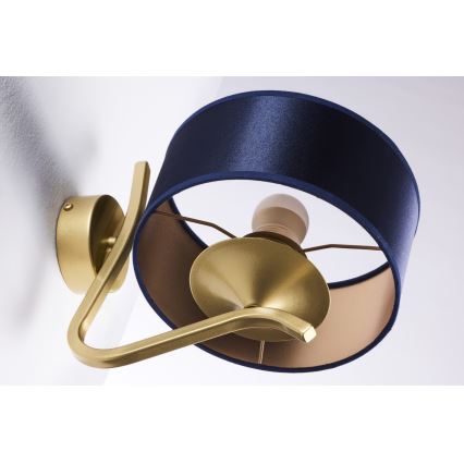 Jupiter 2115 - Lámpara de pared KASZMIR 1xE27/15W/230V azul/dorado