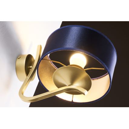 Jupiter 2115 - Lámpara de pared KASZMIR 1xE27/15W/230V azul/dorado