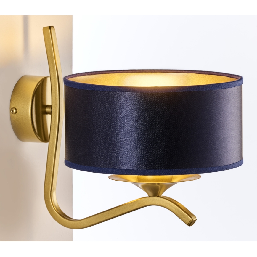 Jupiter 2115 - Lámpara de pared KASZMIR 1xE27/15W/230V azul/dorado