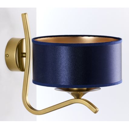 Jupiter 2115 - Lámpara de pared KASZMIR 1xE27/15W/230V azul/dorado