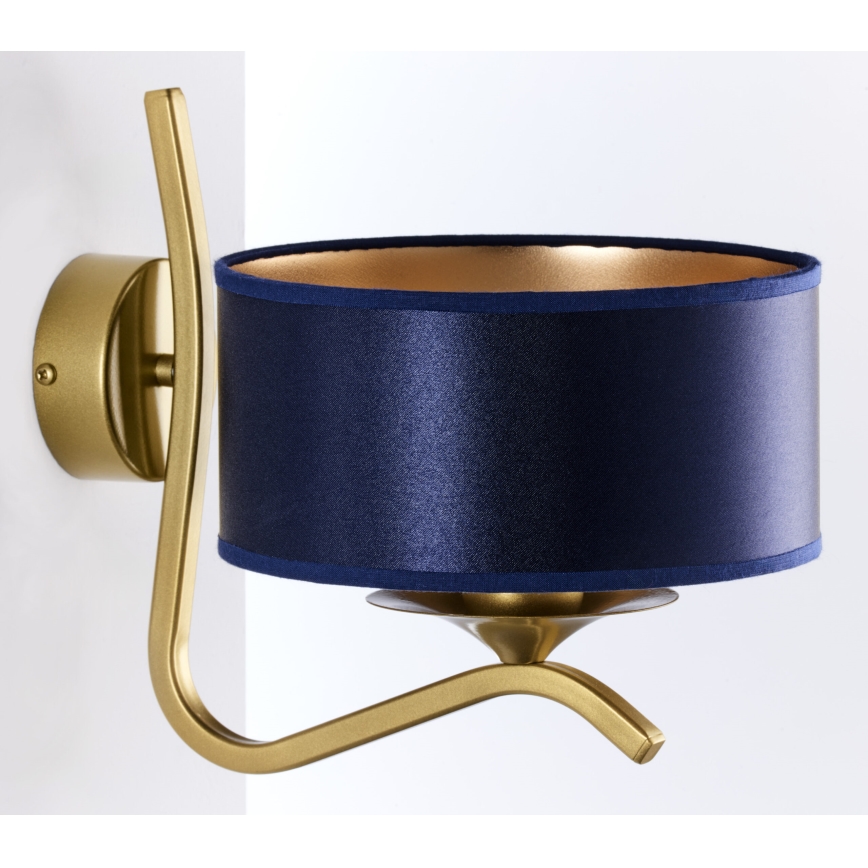 Jupiter 2115 - Lámpara de pared KASZMIR 1xE27/15W/230V azul/dorado