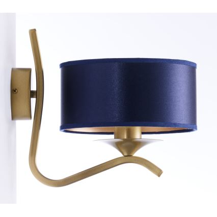Jupiter 2115 - Lámpara de pared KASZMIR 1xE27/15W/230V azul/dorado