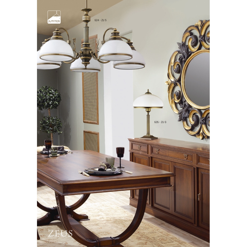 Jupiter 624 - ZU 5 - Lámpara colgante de varilla ZEUS 5xE27/60W/230V