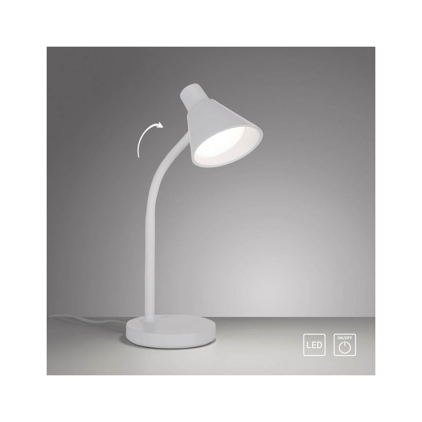 JUST LIGHT. 11248-16 - Lámpara de mesa flexible LED PIXIE, 4,5W/230V, blanca