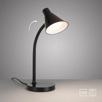JUST LIGHT. 11248-18 - Lámpara de mesa flexible LED PIXIE LED/4,5W/230V negra
