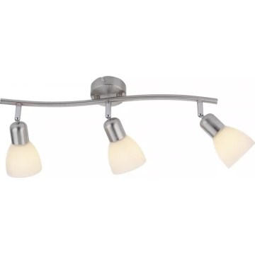 JUST LIGHT. 11953-55 - Foco KARO 3xE14/40W/230V cromo mate
