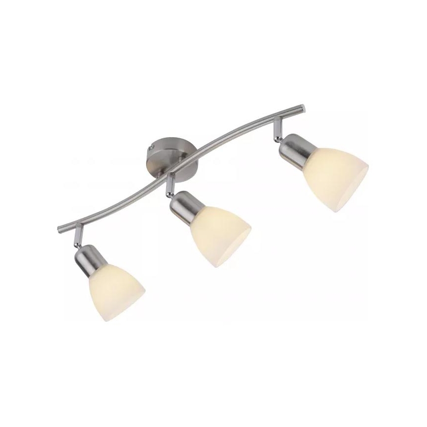 JUST LIGHT. 11953-55 - Foco KARO 3xE14/40W/230V cromo mate