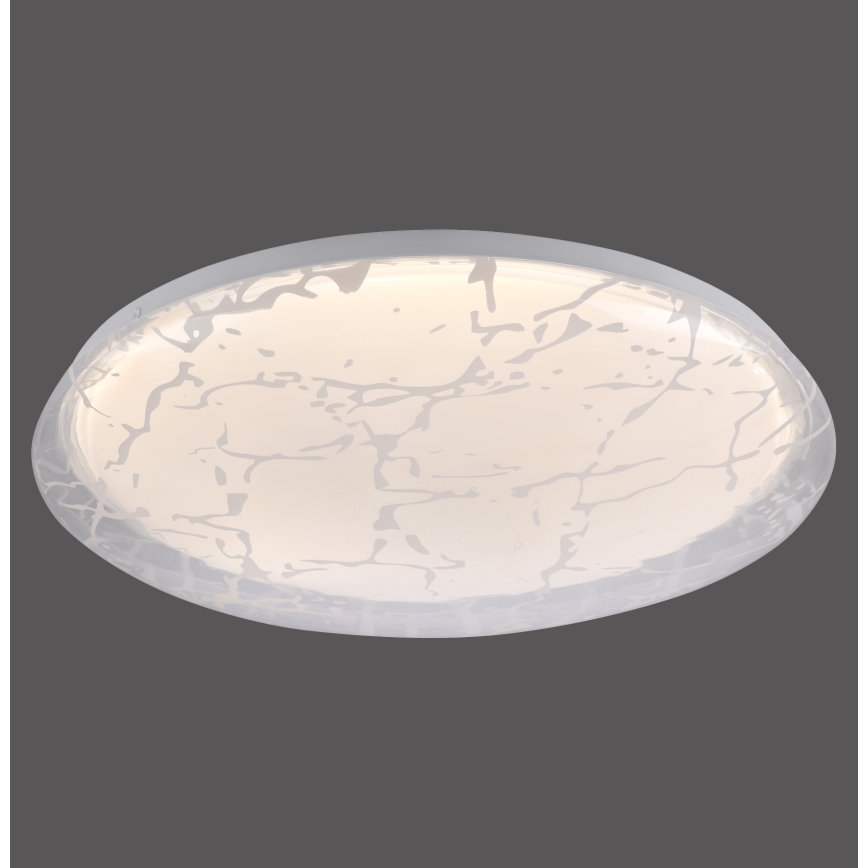 JUST LIGHT. 14008-16 - Lámpara de techo LED regulable ART PLAFO LED/20W/230V 2700-6500K diámetro 38 cm blanca + control remoto