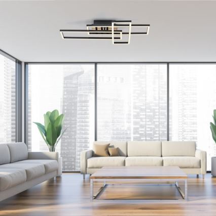 JUST LIGHT. 14051-79 - Lámpara de techo LED AKUSTIKA LED/20,5W/230V roble/negro