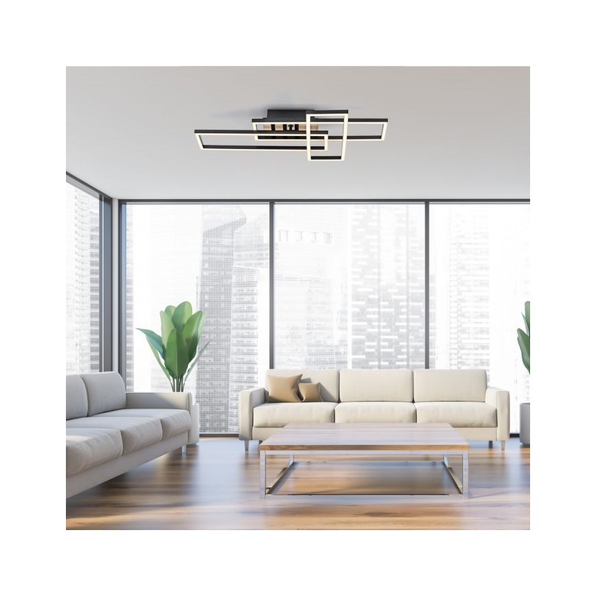 JUST LIGHT. 14051-79 - Lámpara de techo LED AKUSTIKA LED/20,5W/230V roble/negro