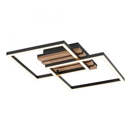 JUST LIGHT. 14053-79 - Luminaria de techo LED AKUSTIKA LED/15W/230V roble/negro