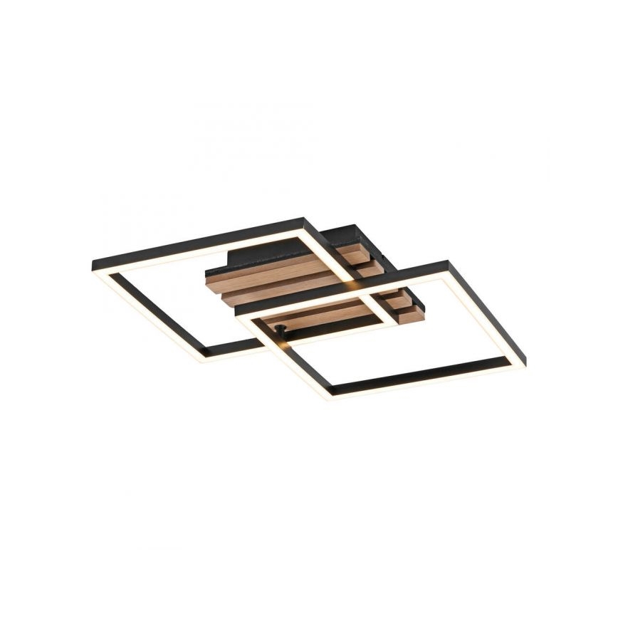 JUST LIGHT. 14053-79 - Luminaria de techo LED AKUSTIKA LED/15W/230V roble/negro