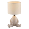 JUST LIGHT. 14190-39 - Lámpara de mesa TED 1xE27/25W/230V beige